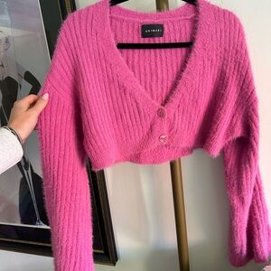 Pink Cropped Sweater